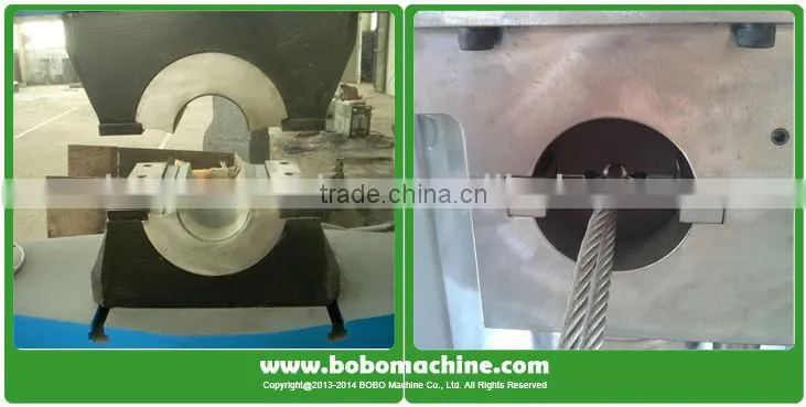Hydraulic wire rope sling forming machine