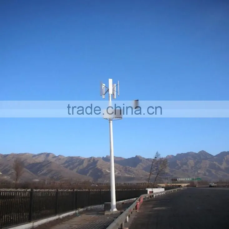 2016 high quality longer service life solar panel and wind power hybrid system for street light