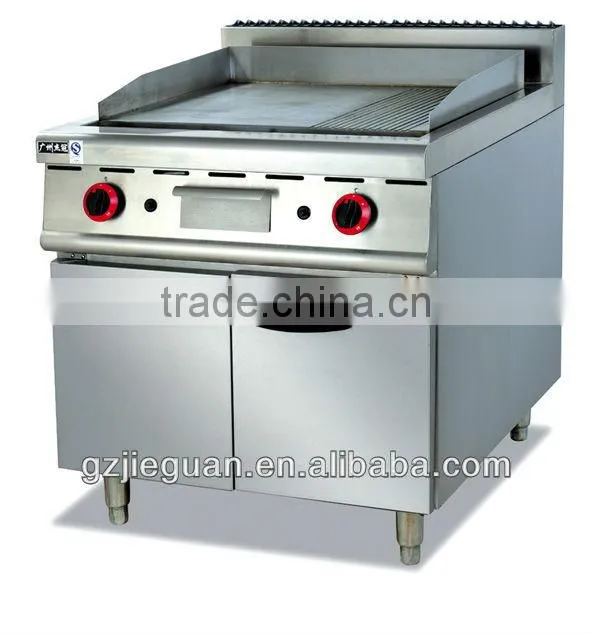 stainless steel CE gas griddle with cabinet (GH-986)