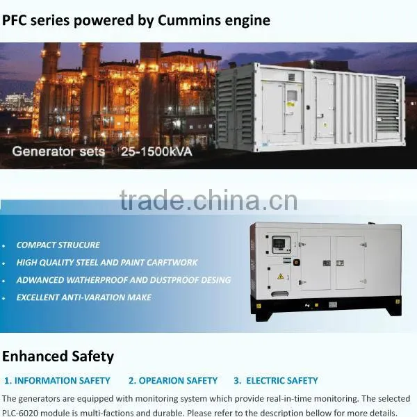 China genset manufacturer 1mw diesel generator