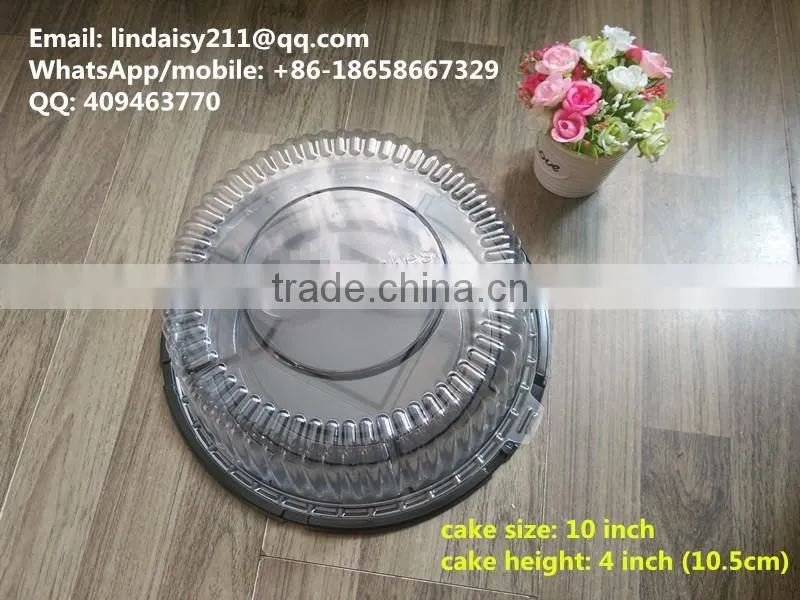 10 inch Disposable Feature and Cake Industrial Use Plastic Cake dome containers, custom LOGO accept