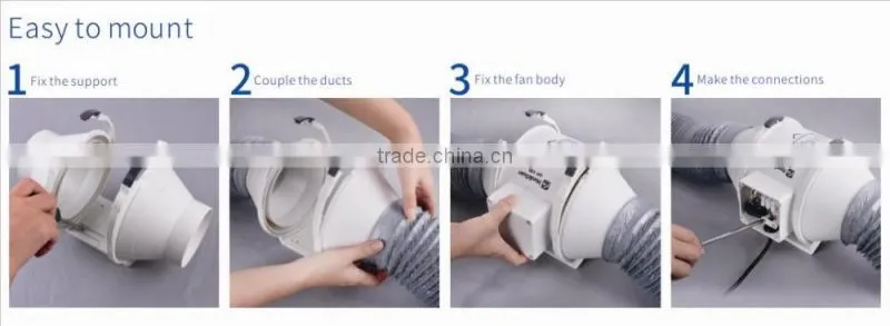 big duct exhaust fan for commercial ventilation