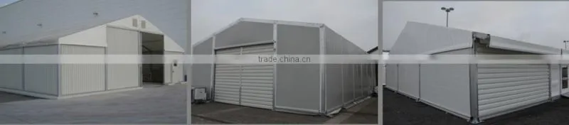 Waterproof snow resistance storage tent for warehouse with portable roof