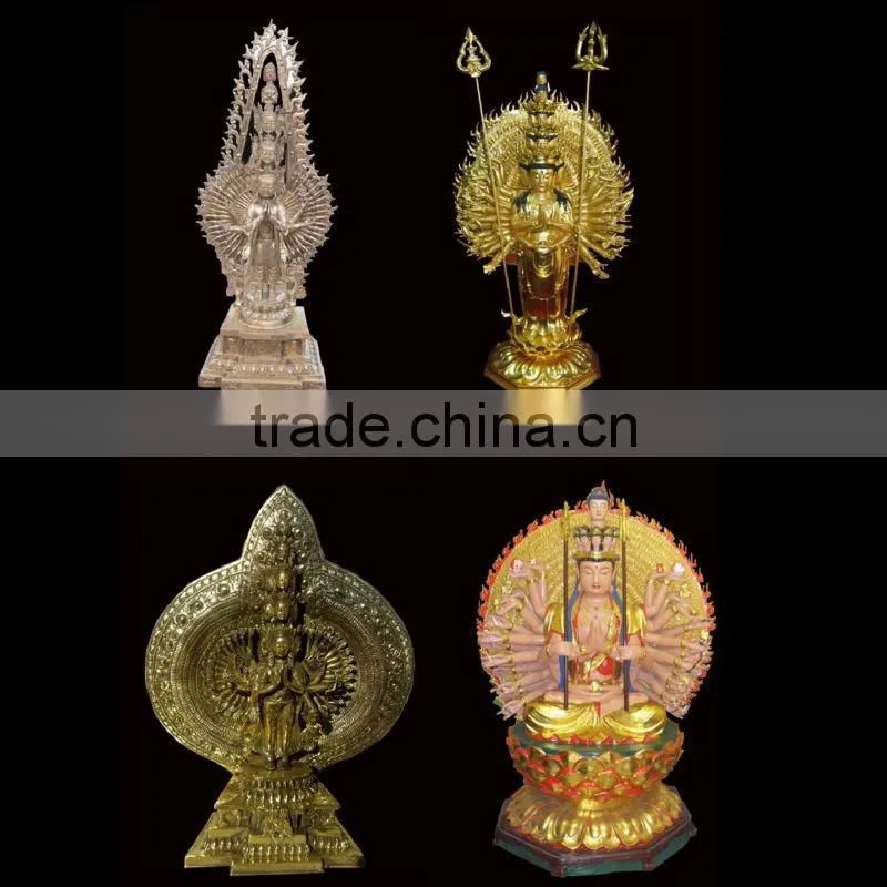 Bronze Many Hands And Heads Buddha Statue