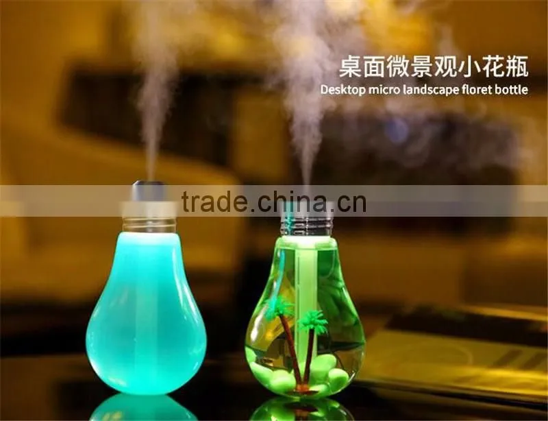 bulb humidifier 2016 Newest Mini humidifier night lights humidifier Colorful bulbs humidifier