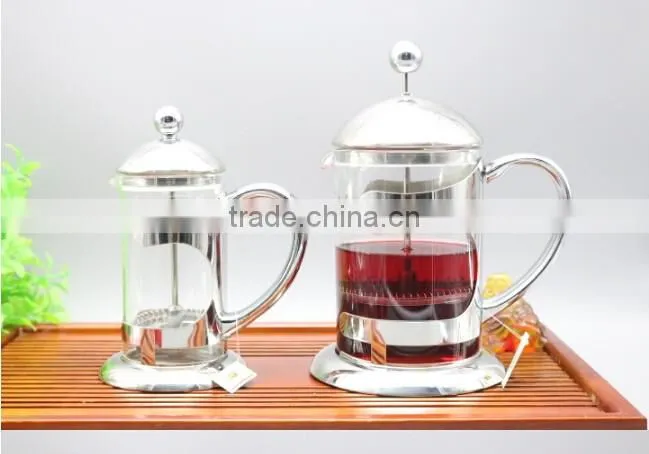 Stainless steel frame coffee plunger stainless steel frame french press coffee