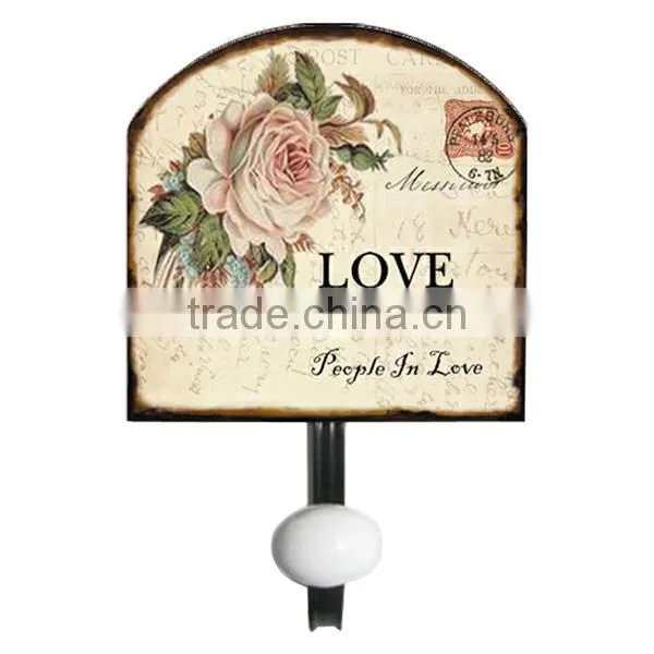 Metal Decorative Wall Hook Metal Decal Wall Hanger