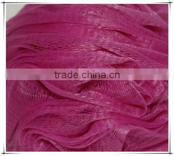 PE Mesh Pumpkin Ball Bath Sponge Plastic Netting
