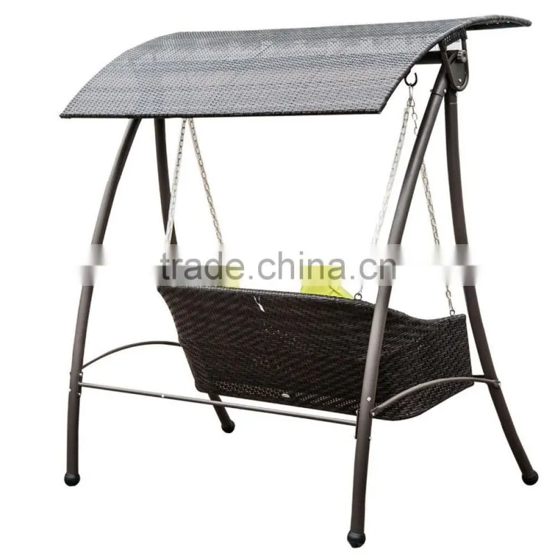 2016 Rattan Swing Chair Garden Patio Swinging Hammock Bench Seat Bed Lounger 3 Seater