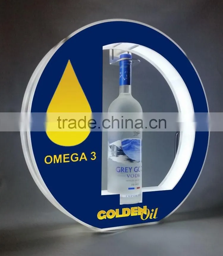 led light up plastic beer wine bottle holder