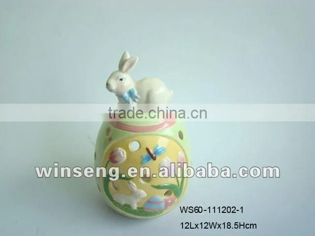 Ceramic Easter Rabbit Shape catalytic Oil Burner