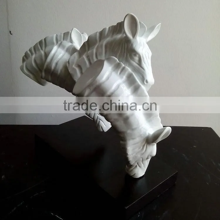 Resin horse head mascot