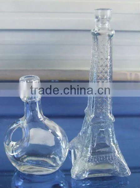 cylindrical perfume glass bottle