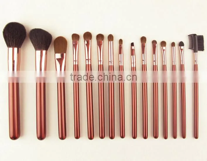Newest product black 15pcs personalized makeup brush set