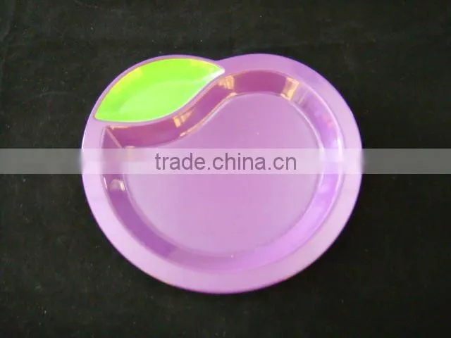 Polygon shape melamine cake plate