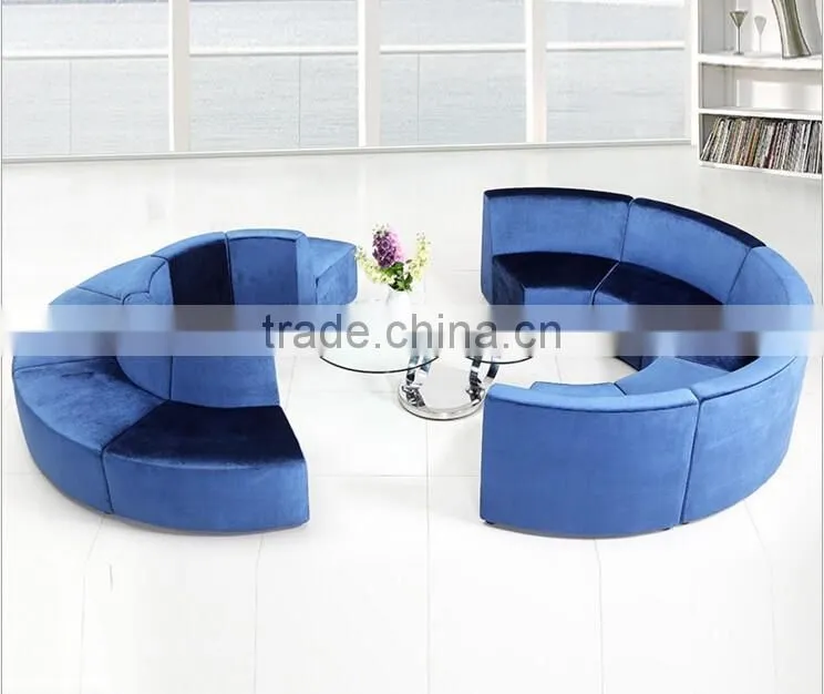 Freedom combination of color round shape sofa stool bench for shopping mall public area high fashion project furniture modern