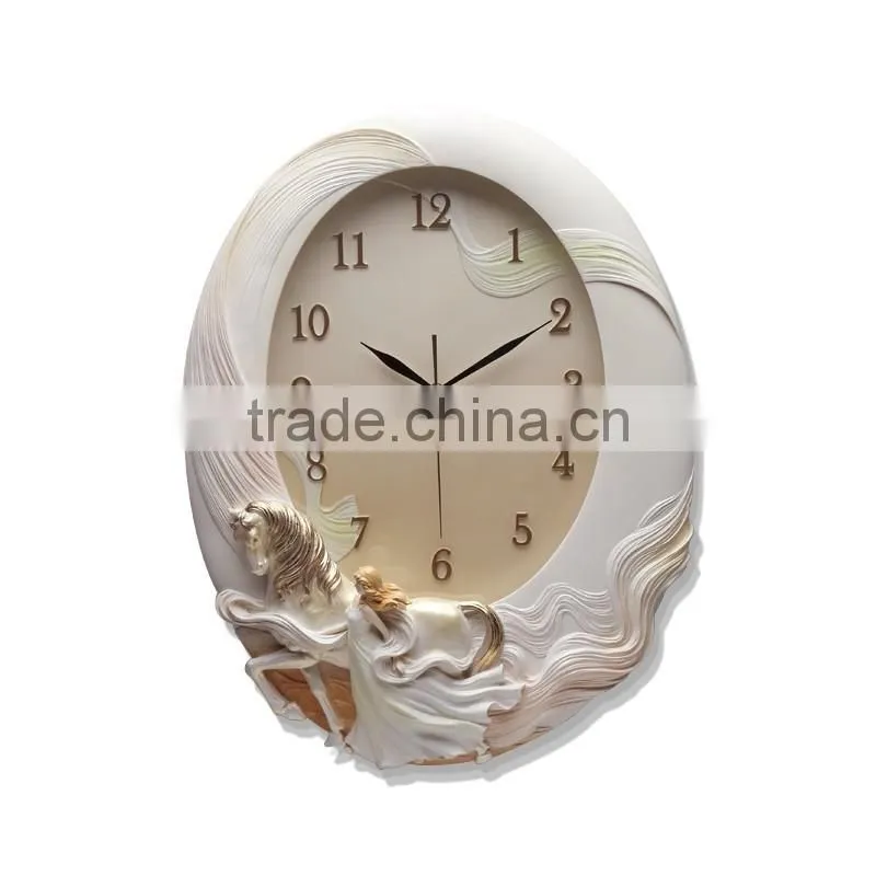 M21A Momoda Living room Creative modern hanging fancy elegant3D flower wall clock Quiet quiet quartz decoration large wall clock