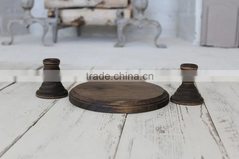 Wedding Decor Rustic White Candle Holder