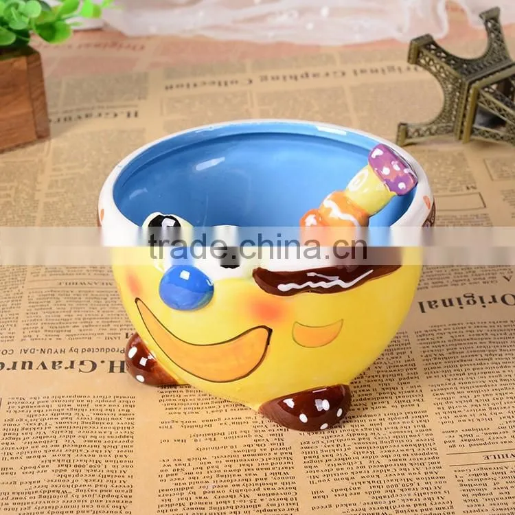 12cm kids cartoon animal bowl with spoon