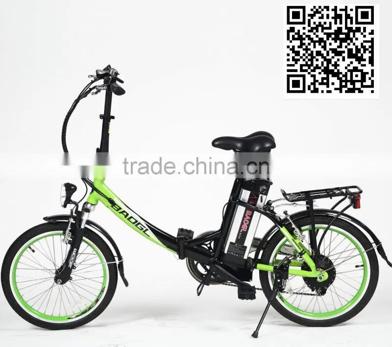 2016 portable electric bicycle mini folding ebike