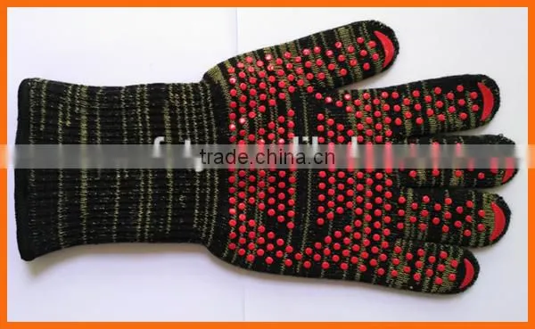 Anti Cut Extreme Heat Resistant BBQ Gloves 932F Silicone BBQ Grill Cooking Gloves Oven Mitts