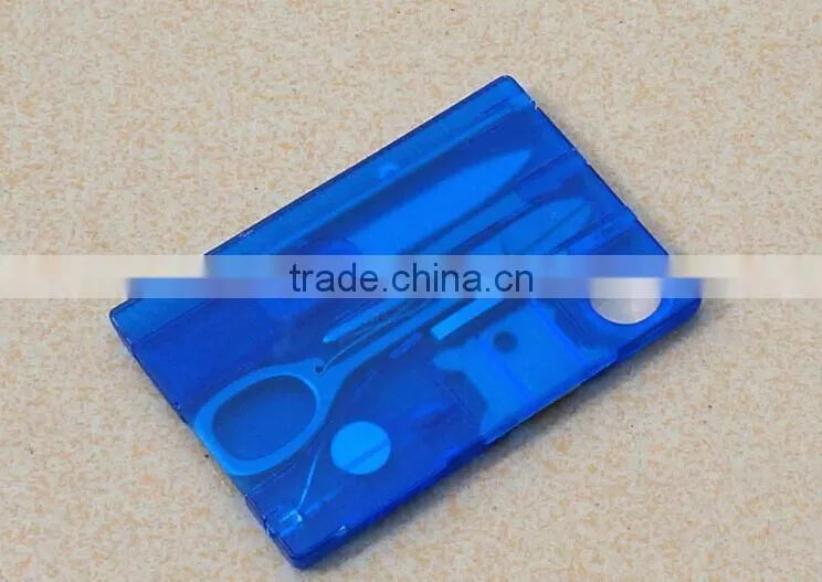 Promotional Multifunction Swiss Pocket Tools card with LED light