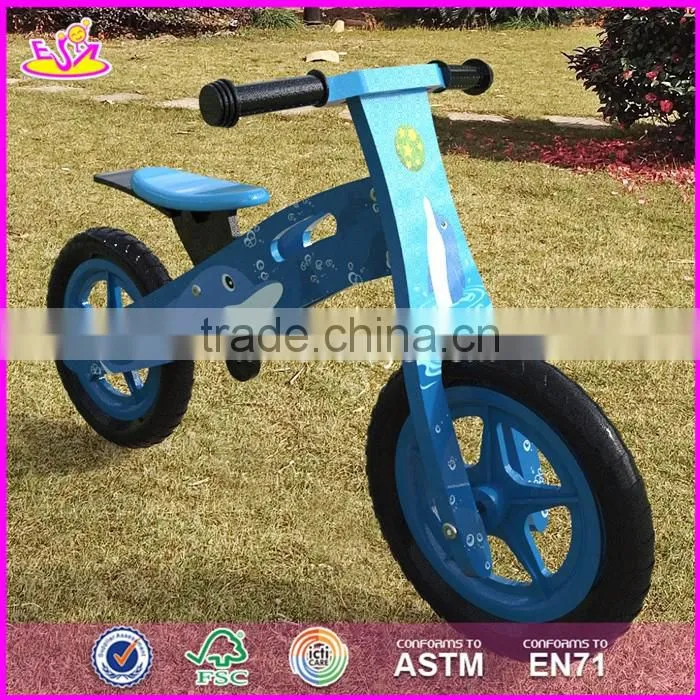 2017 New original work kids wooden balance bike made in china W16C171