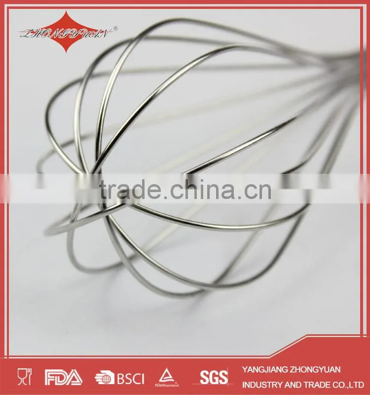 10" rotating stainless steel wire manual egg beater for 2015 new product kitchen tools