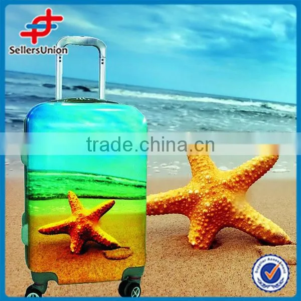 HOT SALE CHEAP PS LUGGAGE 3 PCS PER SET STARFISH DESIGN