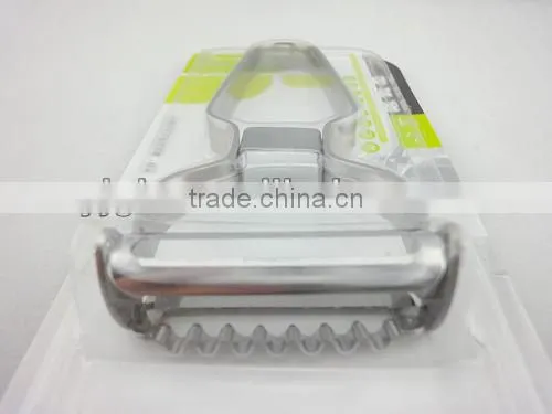 Multipurpose 2 in 1 Peeler , stainless steel kitchen peeler with double blade