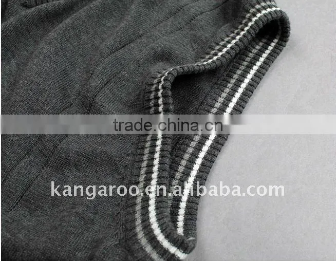Mens 2011 season 100%cotton pullover sleeveless sweater