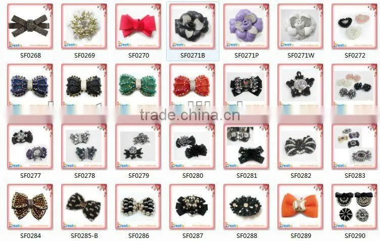 CF0147 Children small ribbon bow cheap wholesale flower for hair