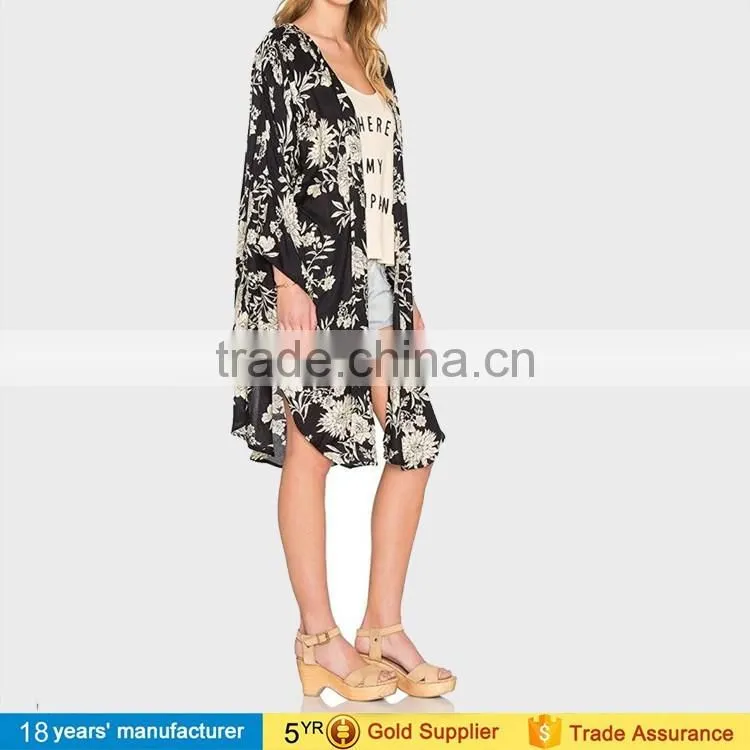 2014 factory wholesale Vintage Retro Boho Hippie Casual Chiffon Kimono Top