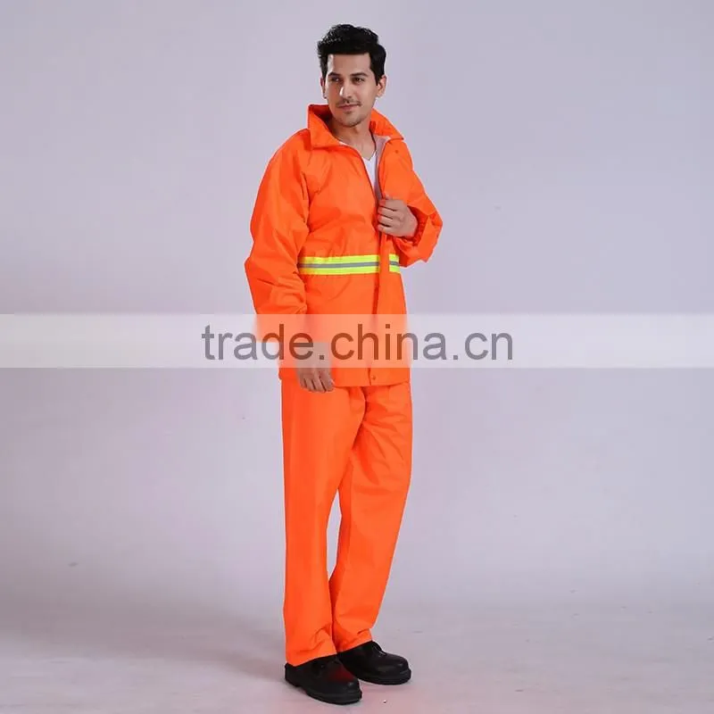oem custom reflective yellow keep warm oxford rain coat waterproof work uniforms