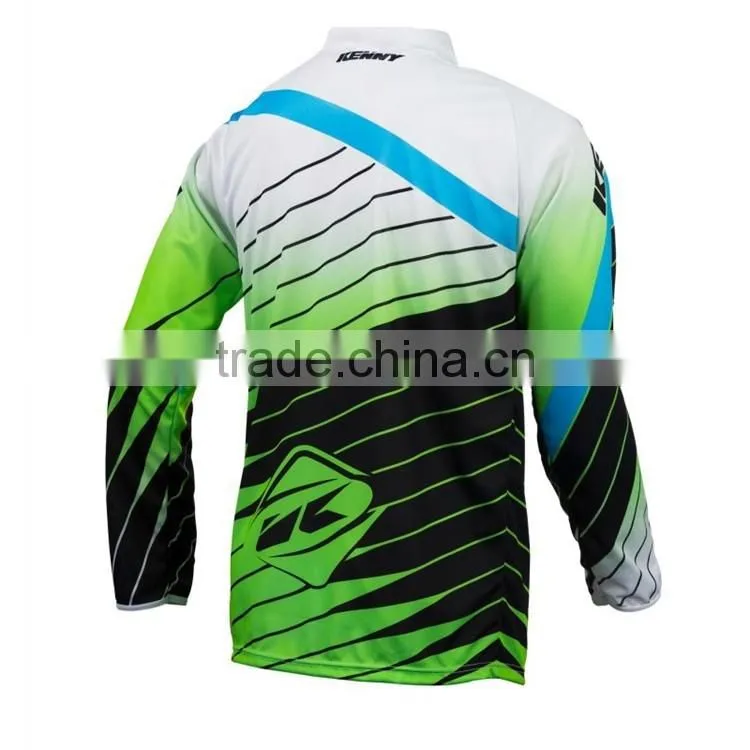 Unisex custom cheap downhill bike jerseys with Italy fluorescent ink