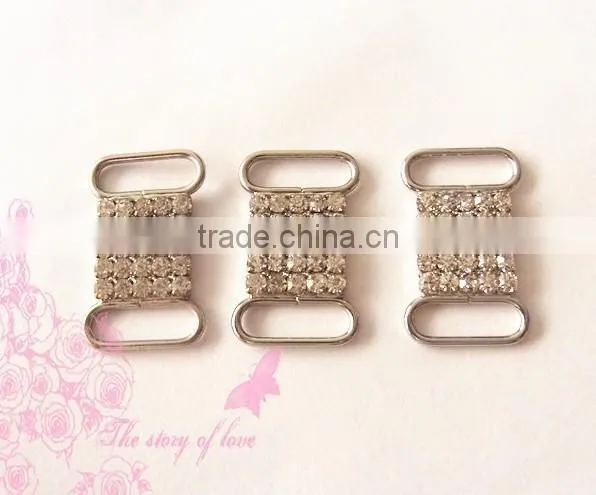 Hot sale shoes buckle with crystal inlayed,garment accessory charms for bra jewelry