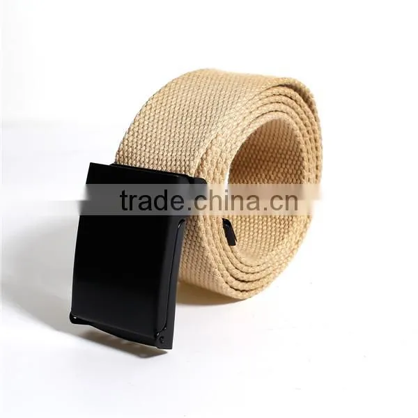 Canvas Belt Waistband Black Khaki