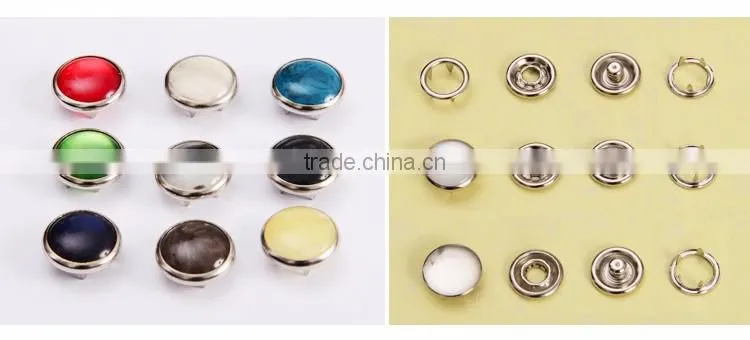 metal press Snap Ring Button