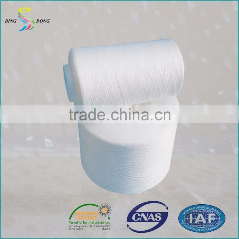 45/2 raw pattern z twist 100% virgin spun polyester yarn