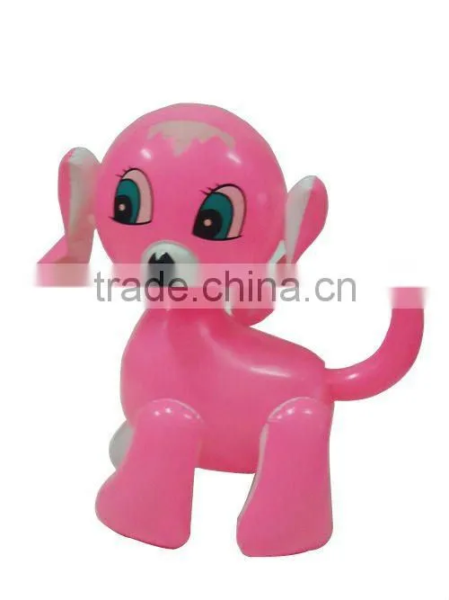 Retail lovely dog shape cartoon pvc kid toys,Inflatable aniaml pvc toys