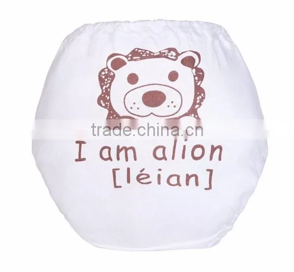 lovely lion pattern and wried printed soft training pants baby cloth diaper