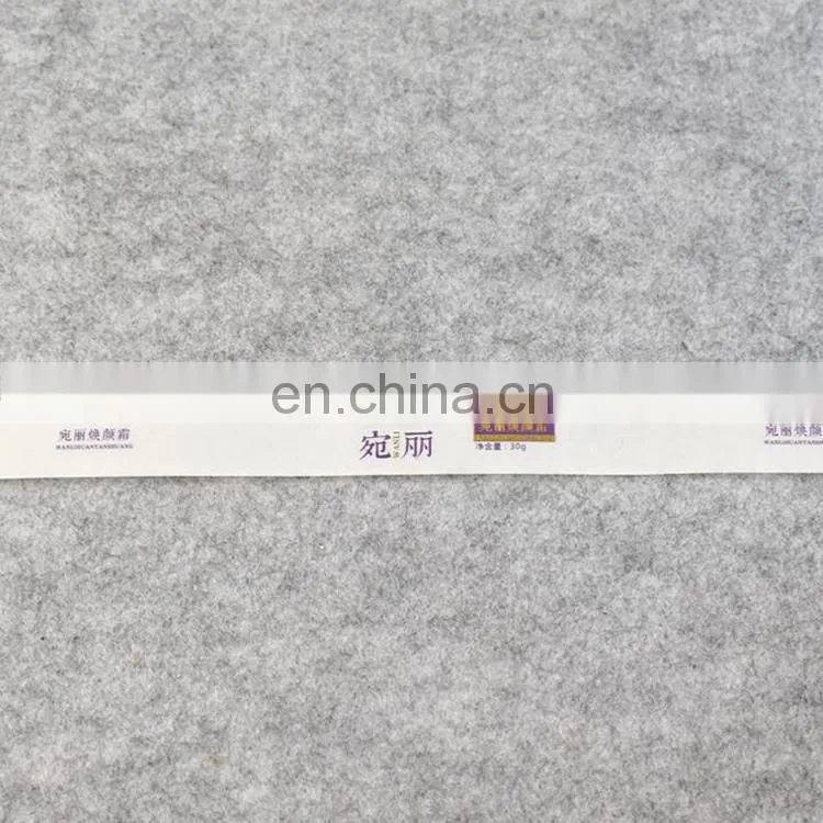 Factory price automatic colorful trademark printed cosmetic adhesive paper sticker roll