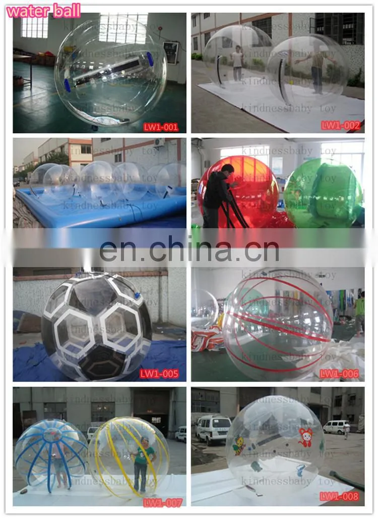 Crazy Game clear inflatable water walking ball,inflatable water rolling ball,walk on water ball