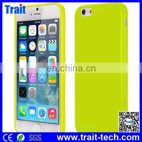 Slim Smooth Flexible Precise Cutouts Solid Color TPU Case for iPhone 6 Plus 5.5 inch