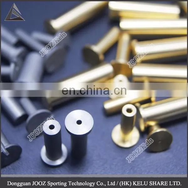 custom brass and tungsten accessory golf shaft tip plug for weight allocation