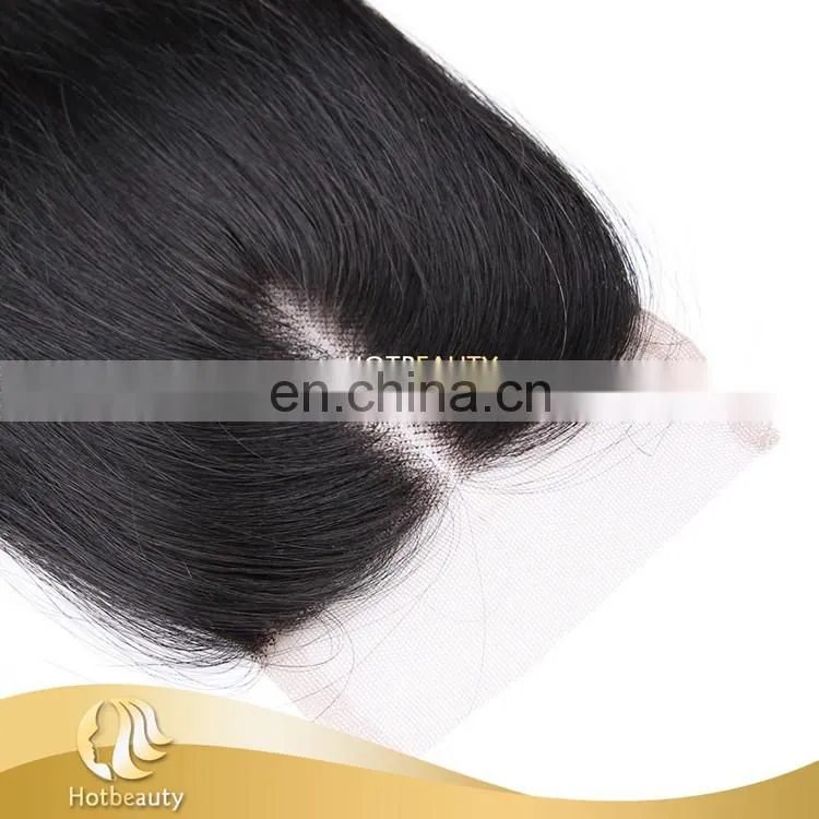 Free parting lace closure silk invisible part closure