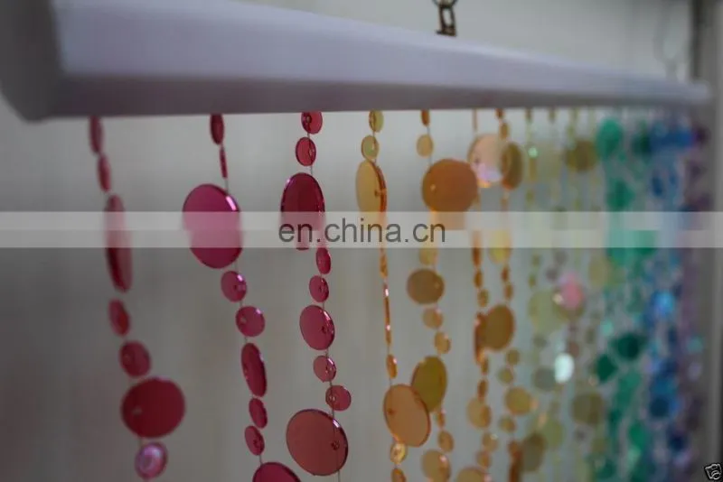 Rainbow Champagne Bubbles Beaded Curtains
