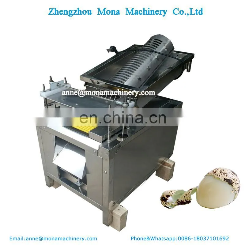 Boiled quail egg shell peeler in the spiced quail egg product processing line