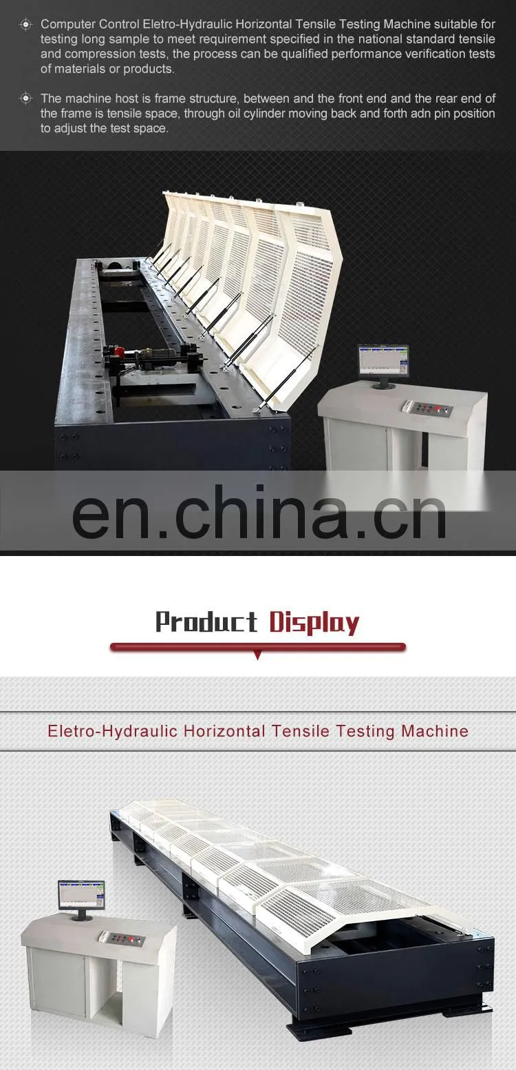 WAL-10000KN Horizontal Tensile utm 1000 ton capacity