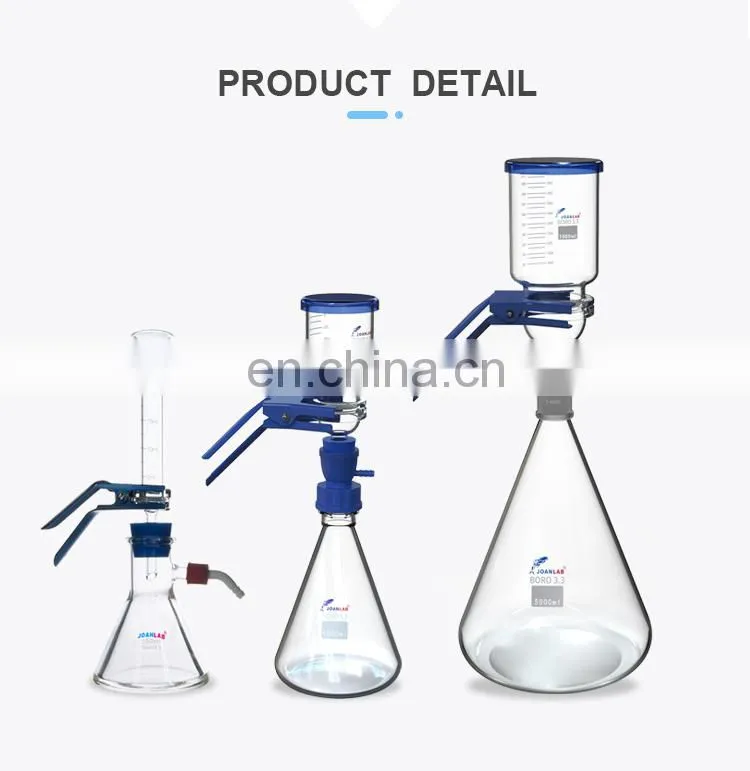 AKMLAB Laboratory Glass Vacuum Filter Solvent Filtration Apparatus